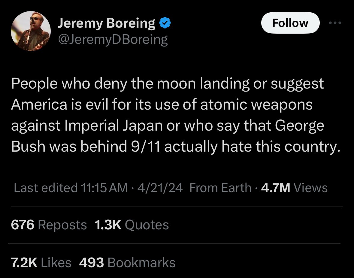 “The COVID vaccines are the greatest scientific achievement of our lifetimes, and anyone who questions the mainstream narratives just hates America.” - Israeli Wire CEO Insane how out-of-touch this guy is.