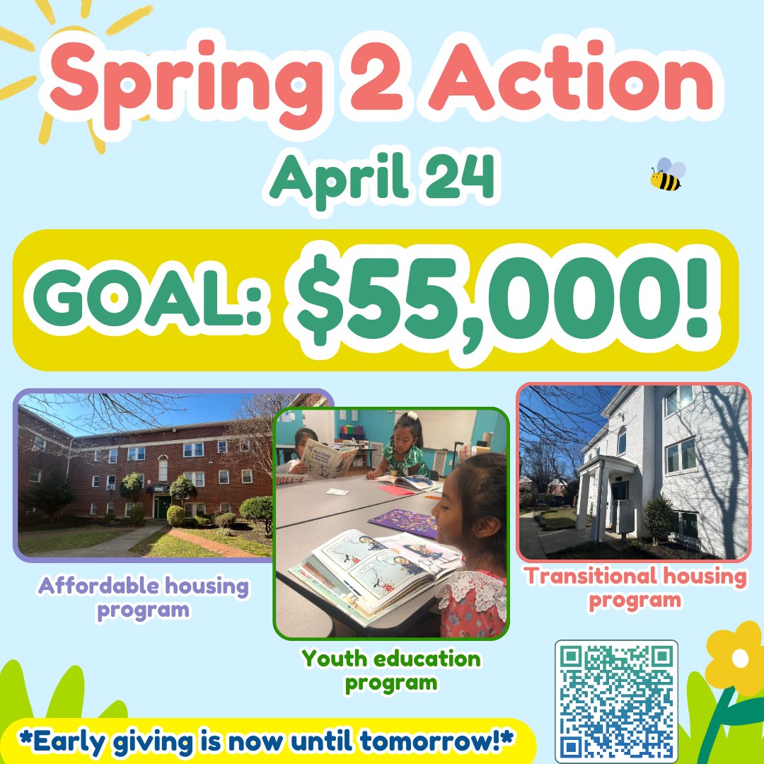 Spring2Action early giving ends tomorrow!! (The big day is April 24!)

Thank you to all those who have donated or created 'free-agent' fundraisers!!

Please support us via donations!: spring2action.org/organizations/… 

#Spring2Action #ACTforAlexandria  #nonprofit #community #fundraising