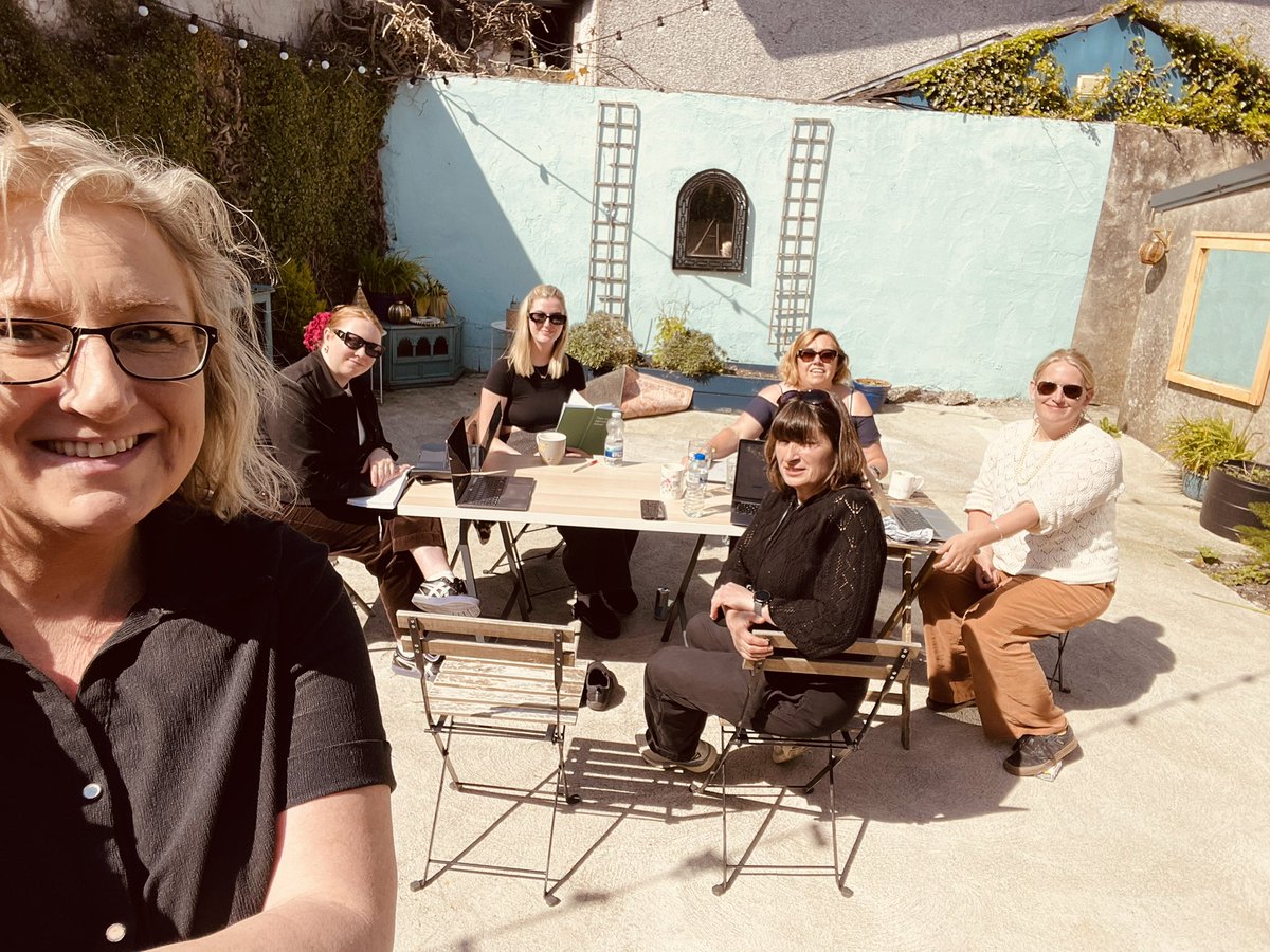 MInventive's tweet image. Team meetings at Milestone have moved to the garden, long may it last!