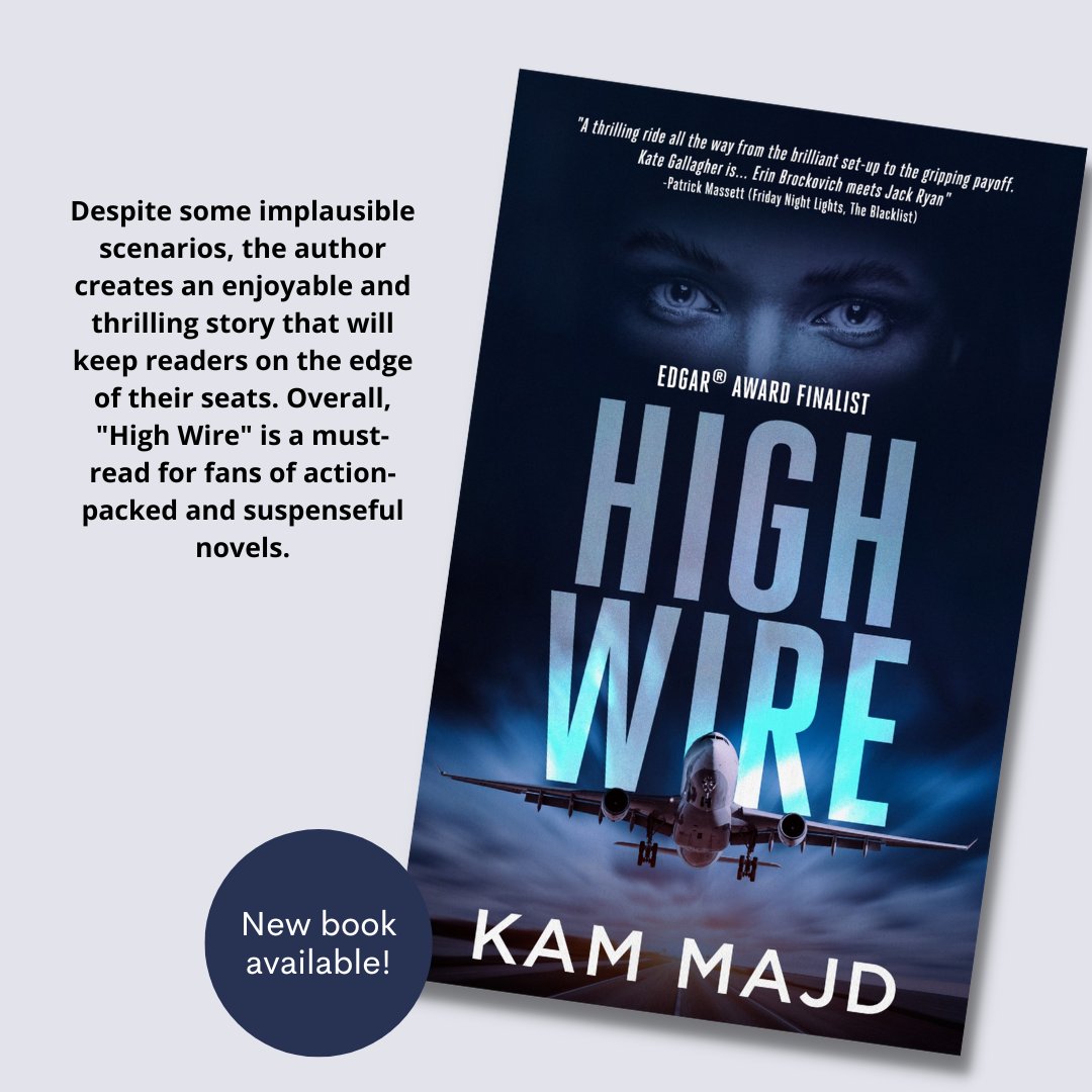 Elevate your reading list with 'High Wire' by Kam Majd – a gripping novel that will leave you craving for more!
.
#thrillingride #brilliantsetup #grippingpayoff #writer #author #kammajd #suspensenovels #characterdriven #edgarawardnominated