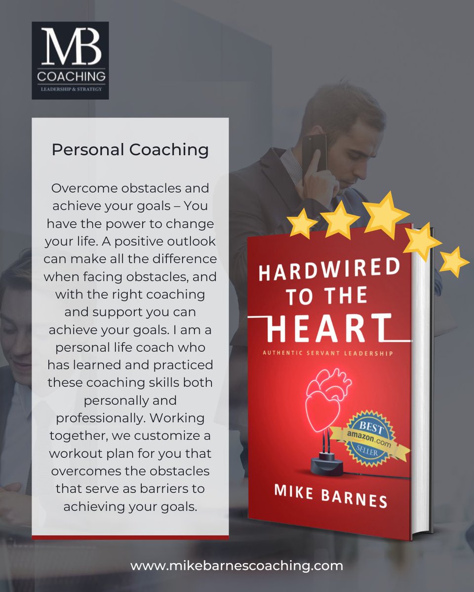Experience the transformative power of personalized coaching as we work together to create a customized plan designed to overcome barriers and propel you toward your goals.
.
#hardwiredtotheheart #authenticleadership #continuousimprovement #servantleader #buildingtrust