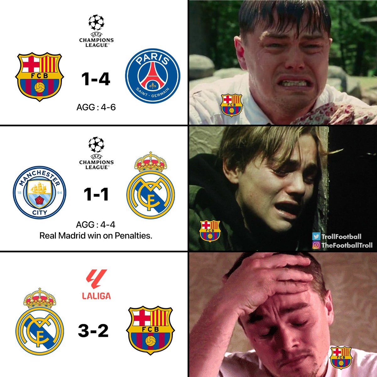 Barca fans in last 5 days