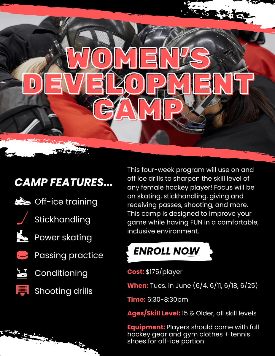 Our first ever Women's Development Camp begins on June 4! This four-week program is designed for female players age 15+ of any skill level to develop their game in a comfortable, inclusive environment. Enroll now: bit.ly/WDCJune