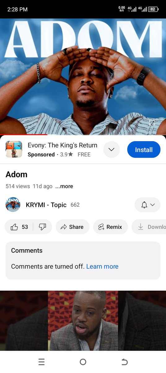 Please click on the link and stream this new song from @KRYMIMUSIC #Adom youtu.be/CcqwJQtSIqg?si…