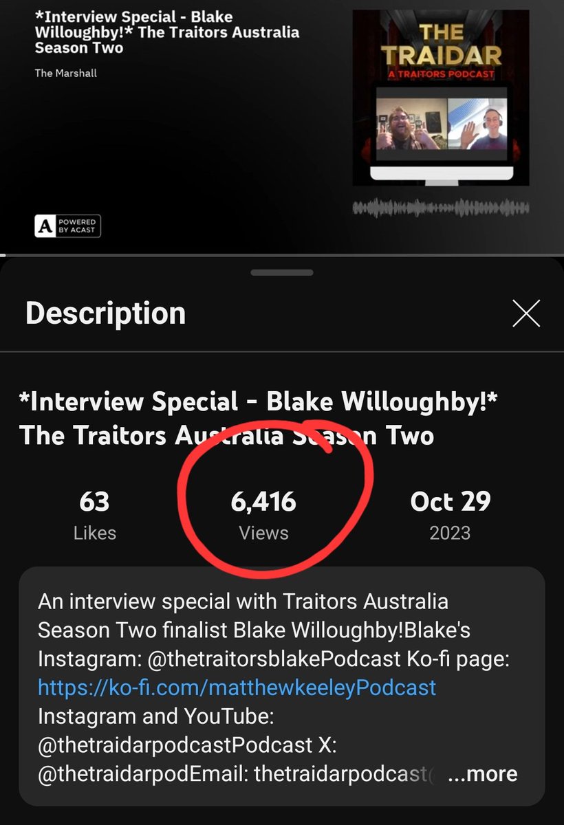 Woah! We have a new most-viewed YouTube episode 😲 
open.spotify.com/episode/3a7Gzo…
#thetraitors #thetraitorsaustralia #justiceforthetraitorsaustralia