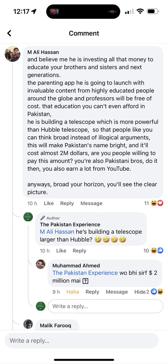 Are people really giving Sahil Adeem money thinking he is going to use that money to build a telescope more powerful than the Hubble? 🤣