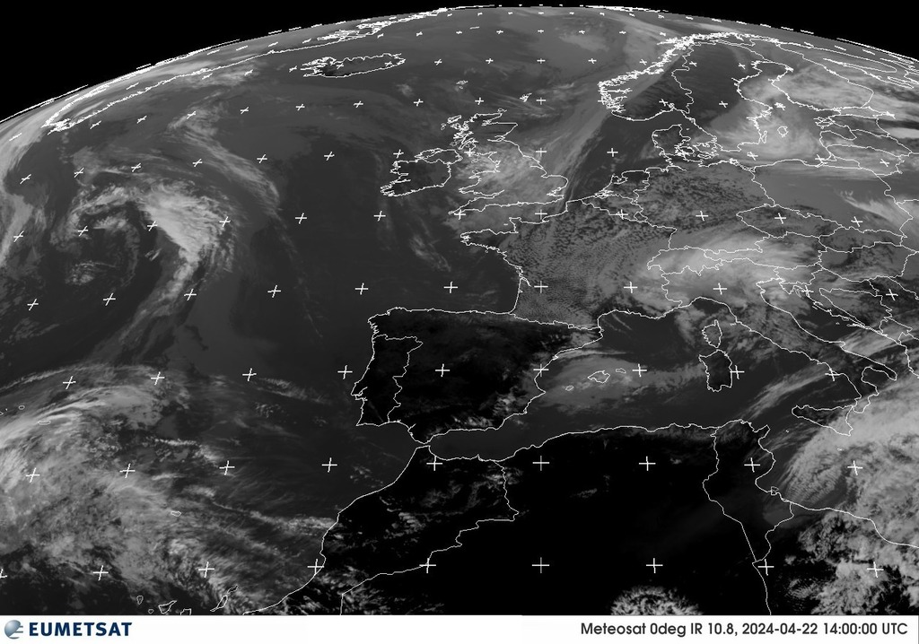 Imatge satèl.lit METEOSAT via @eumetsat #ElTemps #meteo #weather