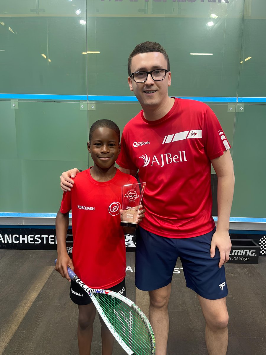 Congratulations to our @SquashMSA and @gllsf athlete Mitaire who has been awarded as @englandsquash Rising Star of the Year Award 2023 for his amazing achievements across the year. ⭐️🎉 #Squash