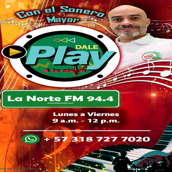 *Dale Play A La Clave 94.4 fm* programando tus temas *Lunes de Estrenos y los mejores clasicos* al Whatsapp: wa.link/b74ii2 (+573187277020)

#Salsa #SoneroMayor #LACLAVE #944fm #lanorte944fm #FernandoBecerraBulla