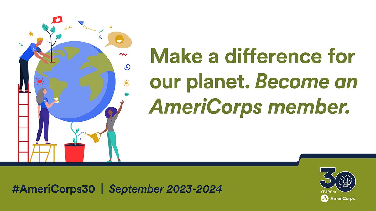 When you choose @AmeriCorps, you choose to combat climate change and #GetThingsDone for a healthier environment. Serve to create a greener and cleaner planet, earn money for college, and kickstart your career. Get started: bit.ly/JoinVISTA #EarthDay #AmeriCorpsVISTA