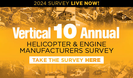Vertical’s 2024 Helicopter and Engine Manufacturers Survey is officially open! It aims to evaluate the performance of major airframe and engine manufacturers on the quality of their products and aftermarket services.   Find it here:research-go.com/s/?key=V0WRLki…