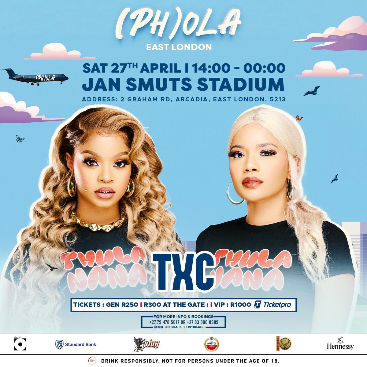 🥳You bettter get ready for next week because its gonna be lit on the 27th of April 2024 at Jan Smuts Stadium in PE. Please save the date and get your ticket now 😌