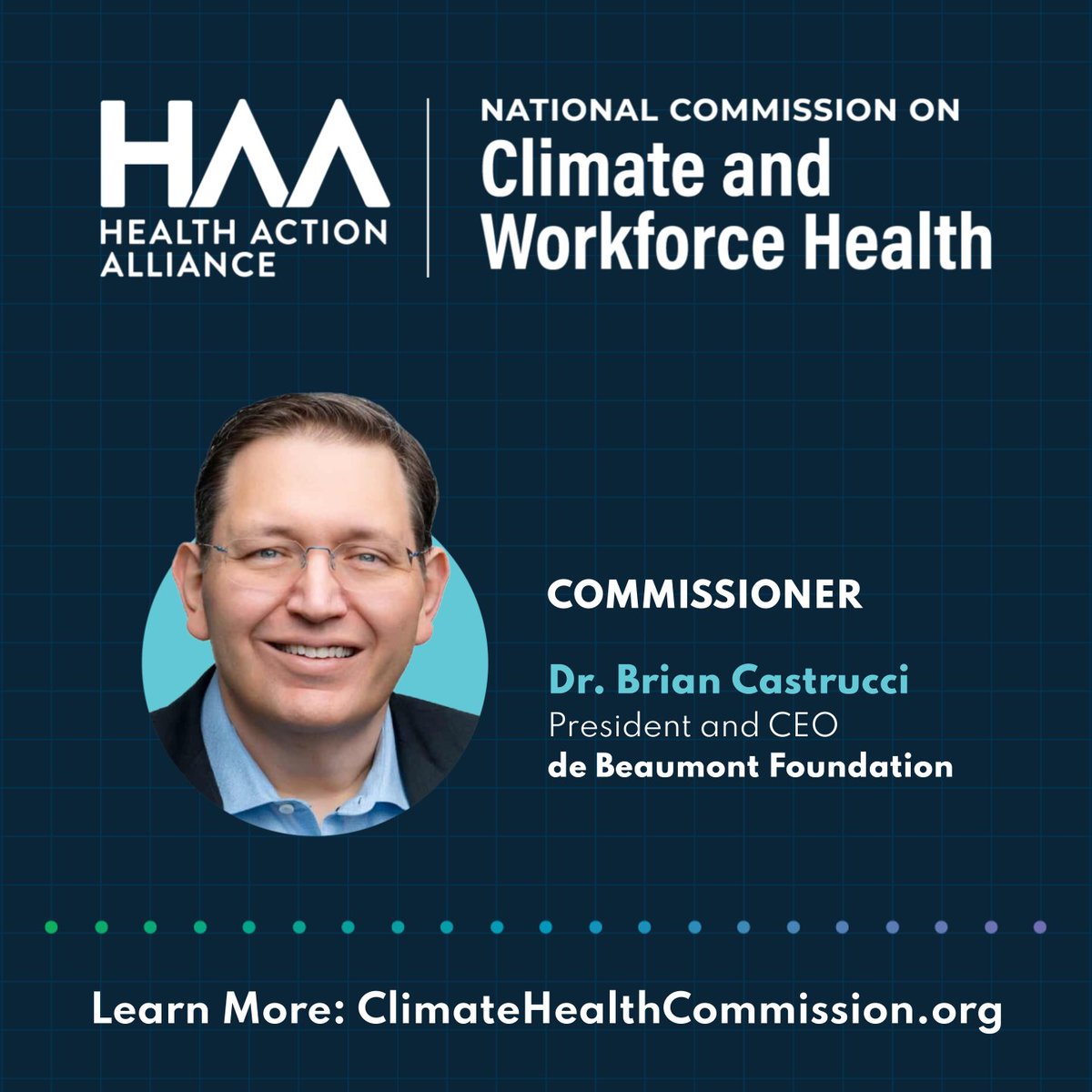 We're proud to announce that @BrianCCastrucci is a commissioner of the new National Commission on Climate and Workforce Health, providing employers with the tools, insights, and collaboration to ensure employee safety. Read the inaugural report at ClimateHealthCommission.org.