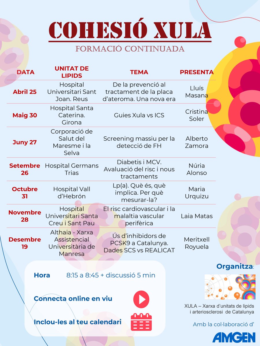 ✳️ La XULA inicia dijous 2️⃣5️⃣ d'abril una sèrie de Jornades de FORMACIÓ CONTINUADA ➡️ CohesióXULA

#agendaXULA   #xulacatalunya