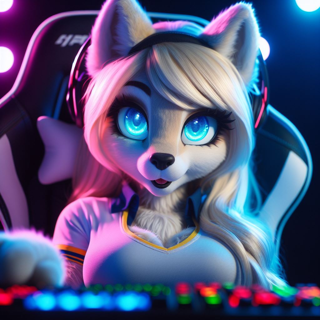 @Feliciafoxpaws your recent post has inspired my e-girl era ✨️ let's grind 💪 

#GPT4 #furry #furryaiart #AIgirl #AIart #AIArtCommuity #ChelsiBright