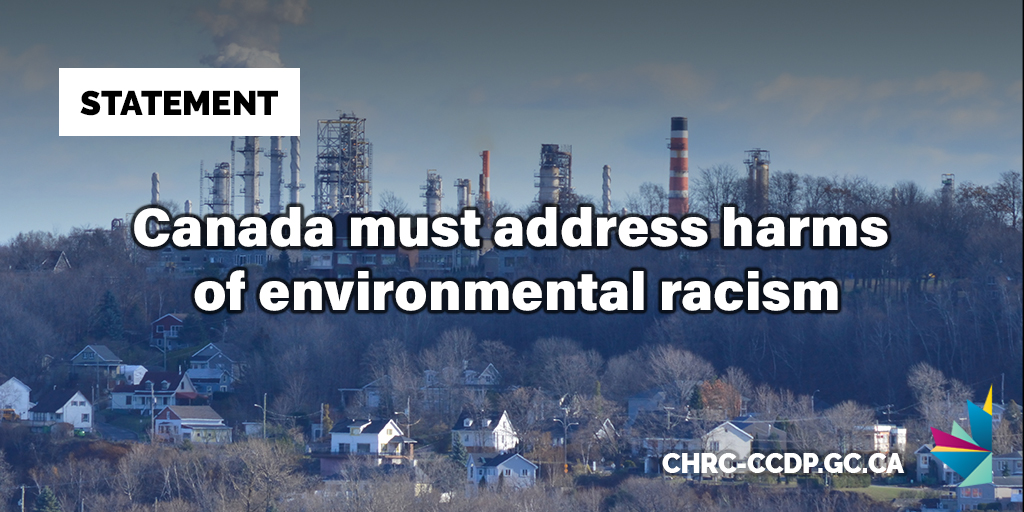 STATEMENT➡️: Today on #EarthDay 🌎, the CHRC is calling for the swift passage of the National Strategy Respecting Environmental Racism and Environmental Justice Act (Bill C-226). bit.ly/49RVLgO