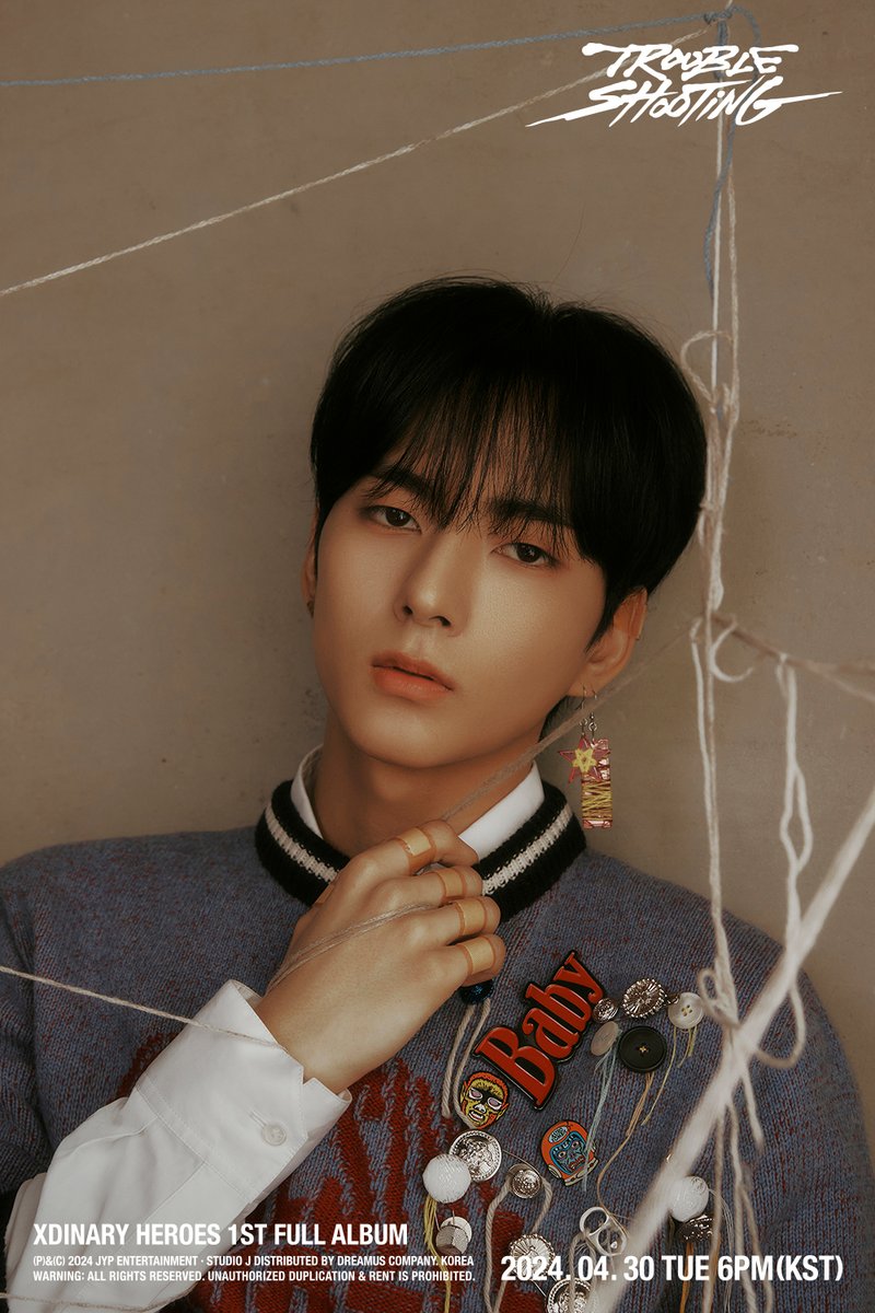 XH_official's tweet image. Xdinary Heroes
1st Full Album &amp;lt;Troubleshooting&amp;gt;
🎯Concept Photo
#Ode
 
ALBUM RELEASE🔽
2024.04.30 (TUE) 6PM (KST)
🩹TITLE "어리고 부끄럽고 바보 같은"
 
#XdinaryHeroes #엑스디너리히어로즈
#Troubleshooting
#어리고_부끄럽고_바보_같은
#WE_ARE_ALL_HEROES