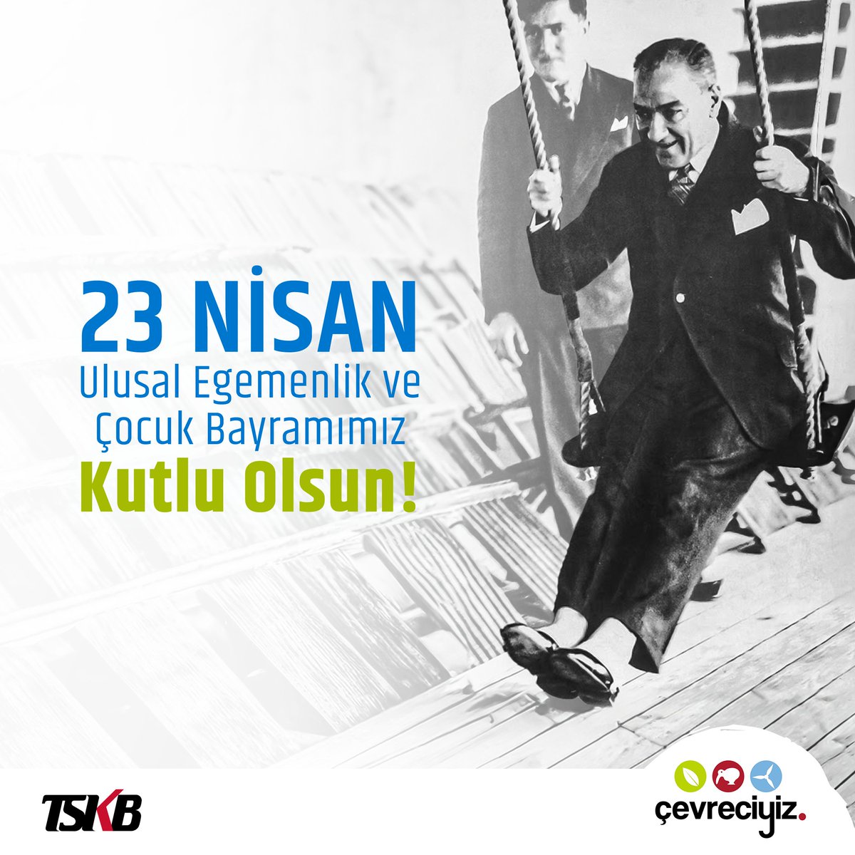 Geleceği çocuklara armağan eden Mustafa Kemal Atatürk’ün izinde, bir gün değil, her gün 23 Nisan olsun. Ulusal Egemenlik ve Çocuk Bayramımız kutlu olsun! #Çevreciyiz #23Nisan #23NisanUlusalEgemenlikveÇocukBayramı #MustafaKemalAtatürk