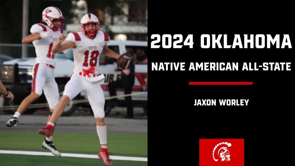 Congratulations to Will Adams, Jentry Pendergraft, and Jaxon Worley for being selected to the Oklahoma Native American All-State football team! #EAT #TPW