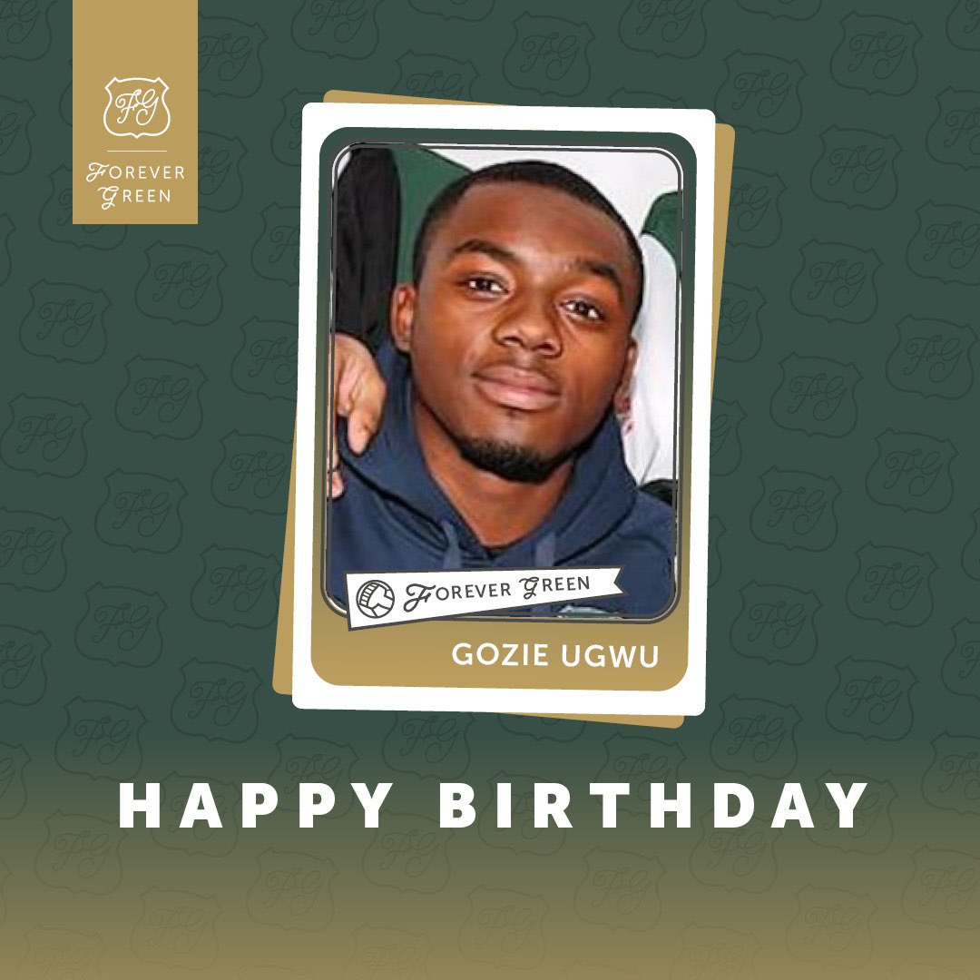 Happy Birthday to former loanee striker Gozie Ugwu who is 31 years old today . Gozie played 6 games on loan from Reading in 2013. Have a great day, from all at Forever Green.@gozie_ugwu9