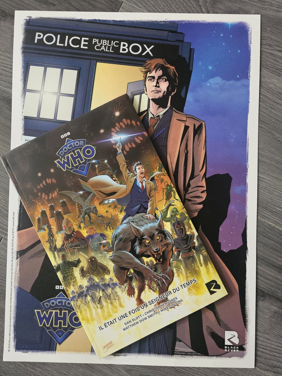 Alors oui doctor who revient en comics en France et on kiffe.
Je vous en parle vite.
#whovian 

Merci <a href="/BlackRiverComic/">Black River Comics</a> !