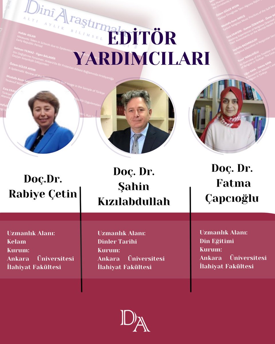 Dergi Kurulları; Editör, Editör Yardımcıları