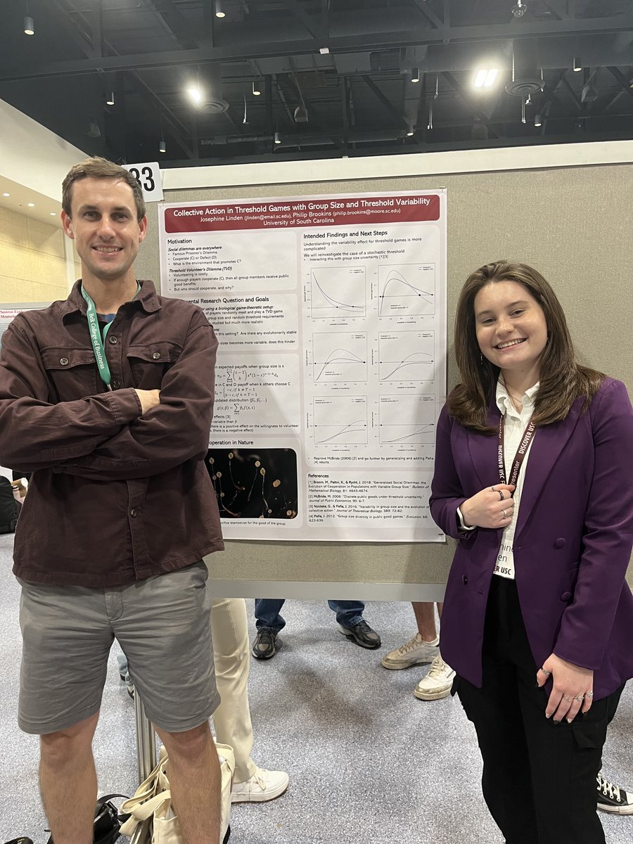 Josephine Linden studied 'Uncertainty in Threshold Games', also with the direction of Phil Brookins (you can see Dr. Phil is a great collaborator with undergraduate researchers!)