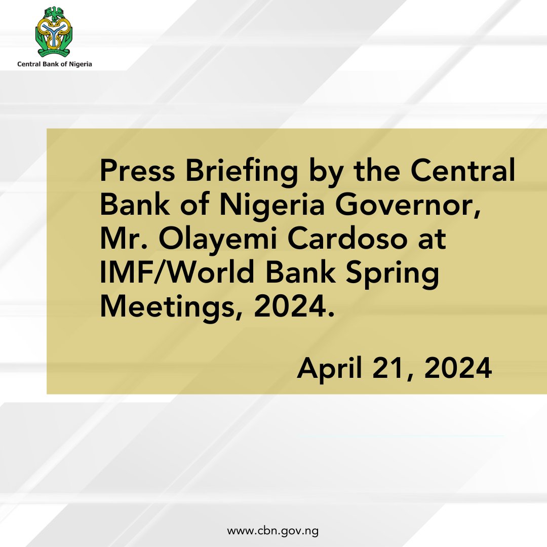 Central Bank of Nigeria tweet media