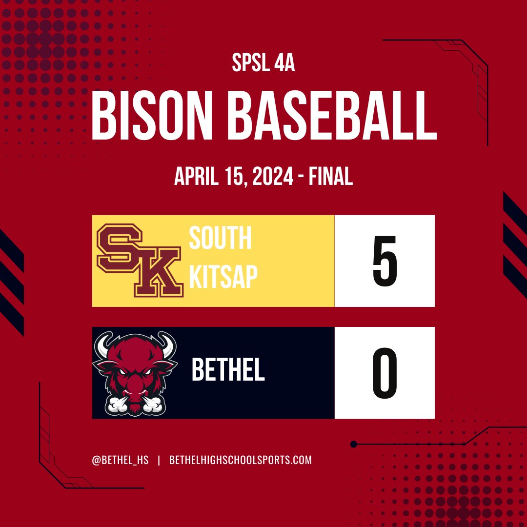 Baseball Weekly Results
Week of April 15th.
Go Bison!
#bhs #bison #bethel #gobison #jointheherd