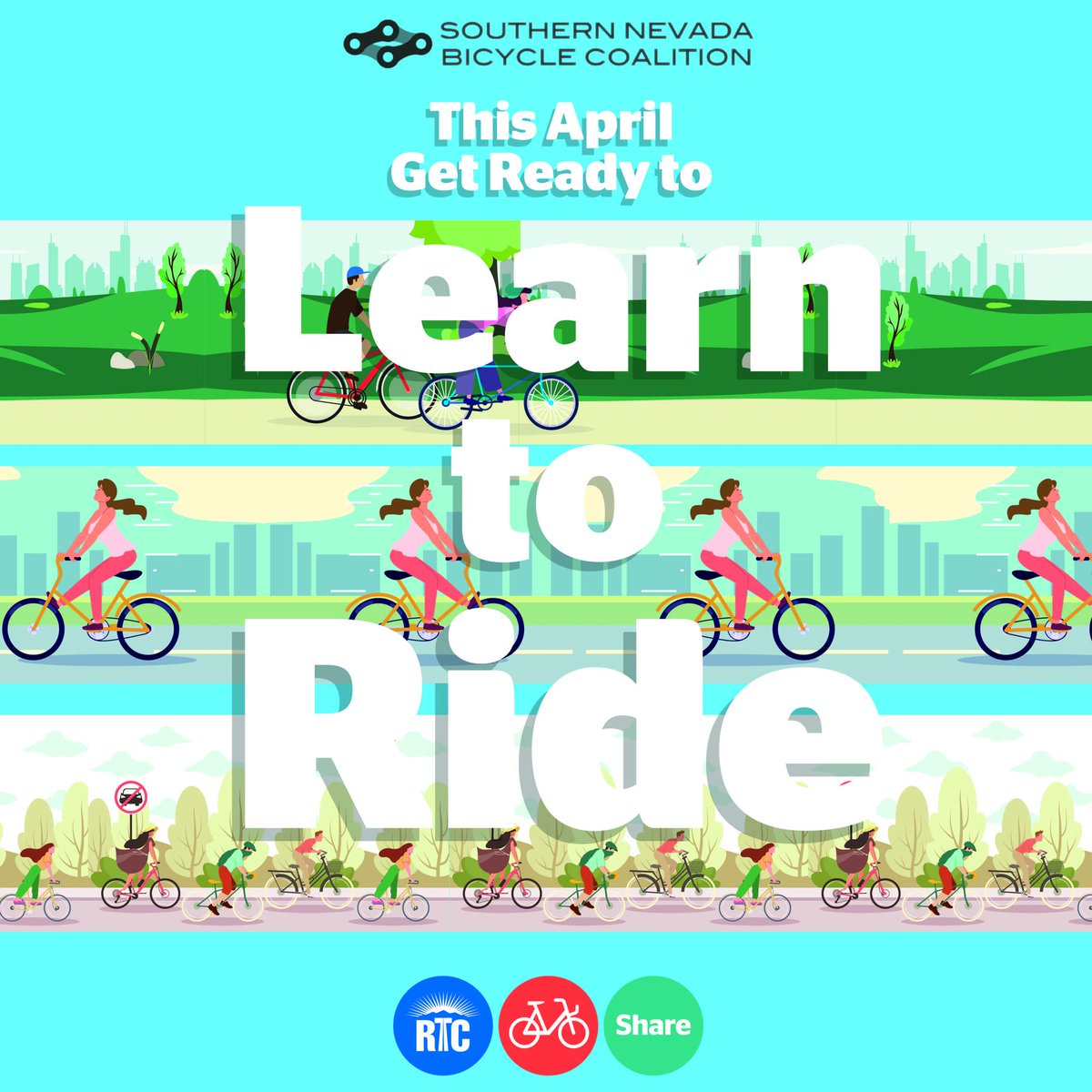 Happy Earth Day! 🌎Here’s a way to celebrate and engage in a sustainable form of transportation! 🚲Join <a href="/RTCSNV/">RTC Southern Nevada</a> &amp; <a href="/NevadaBicycle/">Southern Nevada Bicycle Coalition</a> for their Adult Cycling Learn To Ride event on April 27. Space is limited so register now! rtcsnv.com/Learn2Ride #RTCBikeShare #DTLV