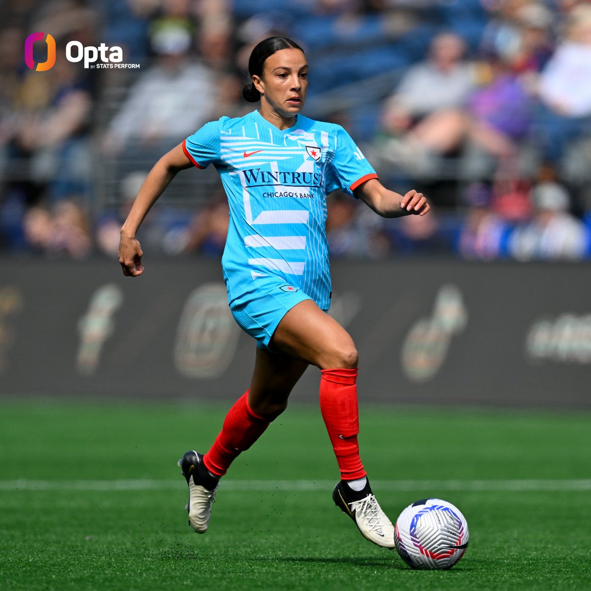 1.6 - Since Mallory Swanson joined the team in 2021, the @chicagoredstars average 1.6 points per match in all #NWSL competitions when she plays compared to 1.1 points per match when she doesn't. Gamechanger.