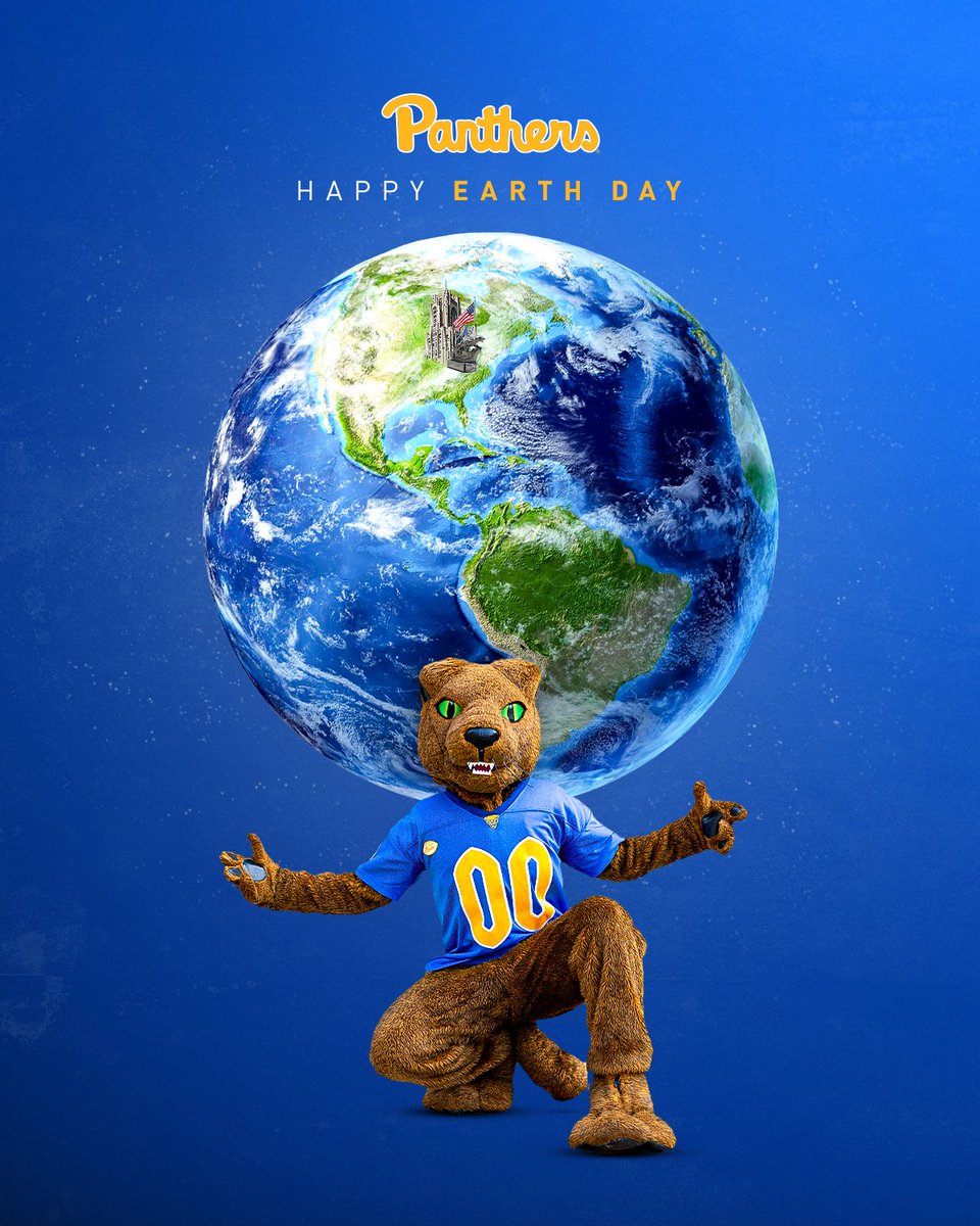 Happy #EarthDay, Panthers! 🌎🔵🟡