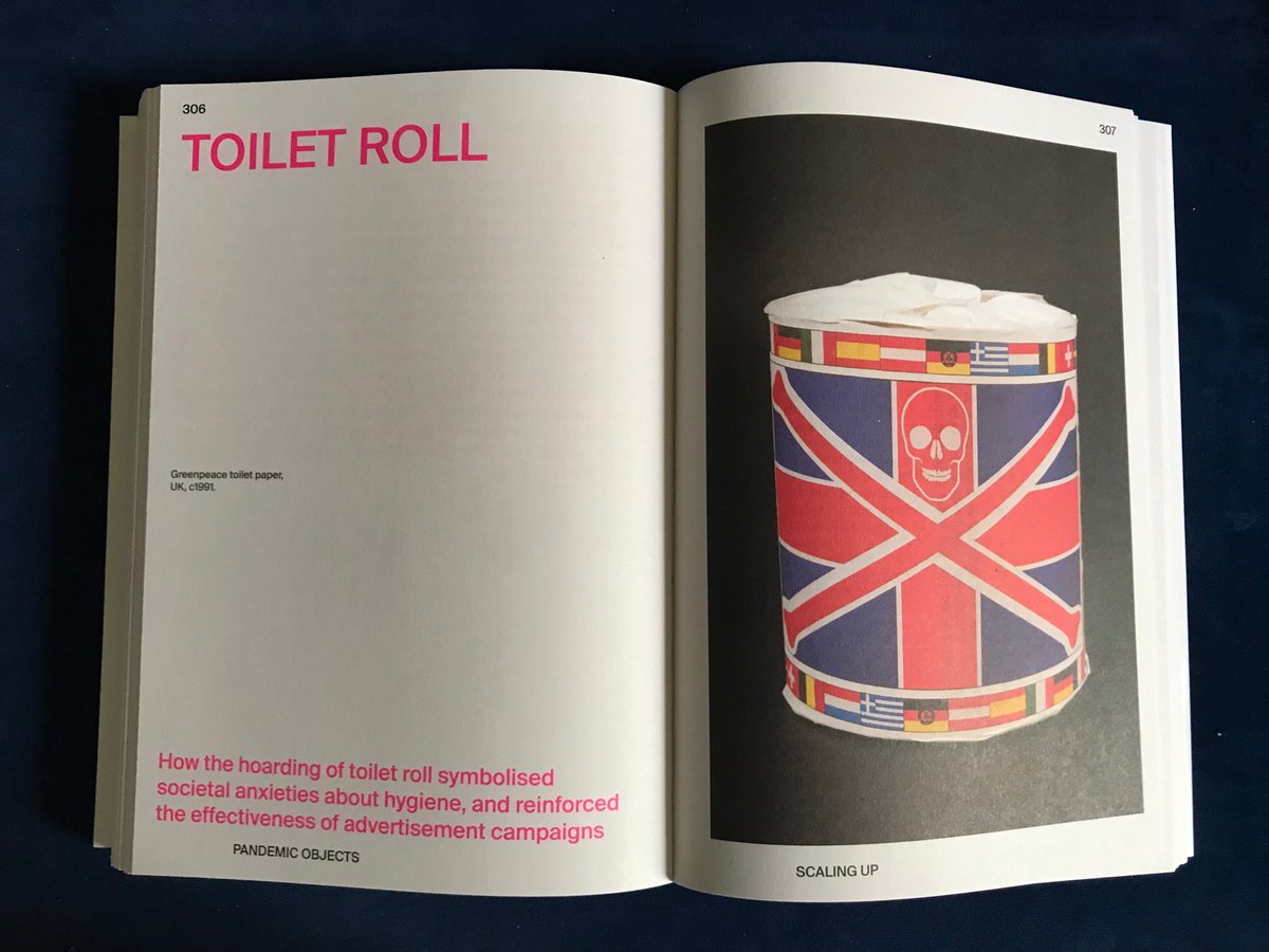 Great to receive a copy of Pandemic Objects, edited by @BrendanCormier, a handsome covid compendium for which I wrote about Toilet Roll, Extraordinary Popular Delusions and the Madness of Crowds vam.ac.uk/blog/projects/…