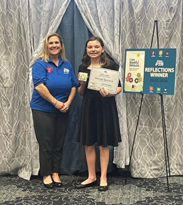 Congrats to Natalie & Hannah from Fishcreek! Last weekend, they were invited to Columbus to receive the Ohio PTA reflections awards! Natalie placed 2nd in Ohio in her age group! Hannah placed 3rd in Ohio in her age group! Way to represent!! #BulldogPrideCitiesWide