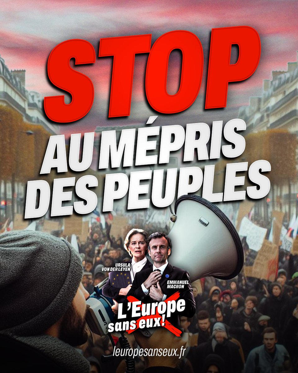 🔴 Le mépris des peuples, c'est TERMINÉ avec @J_Bardella et #LEuropeSansEux ! ➡️ leuropesanseux.fr #VivementLe9Juin #AvecBardella