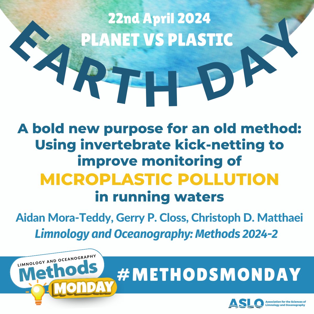 🫶 🌍 To celebrate 2024 #EarthDay and #Methodsmonday, we are embracing the theme 'Planet vs Plastic' by highlighting an #ASLO_Methods article on #microplastics as a reminder for the need for collective action to protect our planet's ecosystems 🌊🌱 aslopubs.onlinelibrary.wiley.com/doi/10.1002/lo… #ASLO