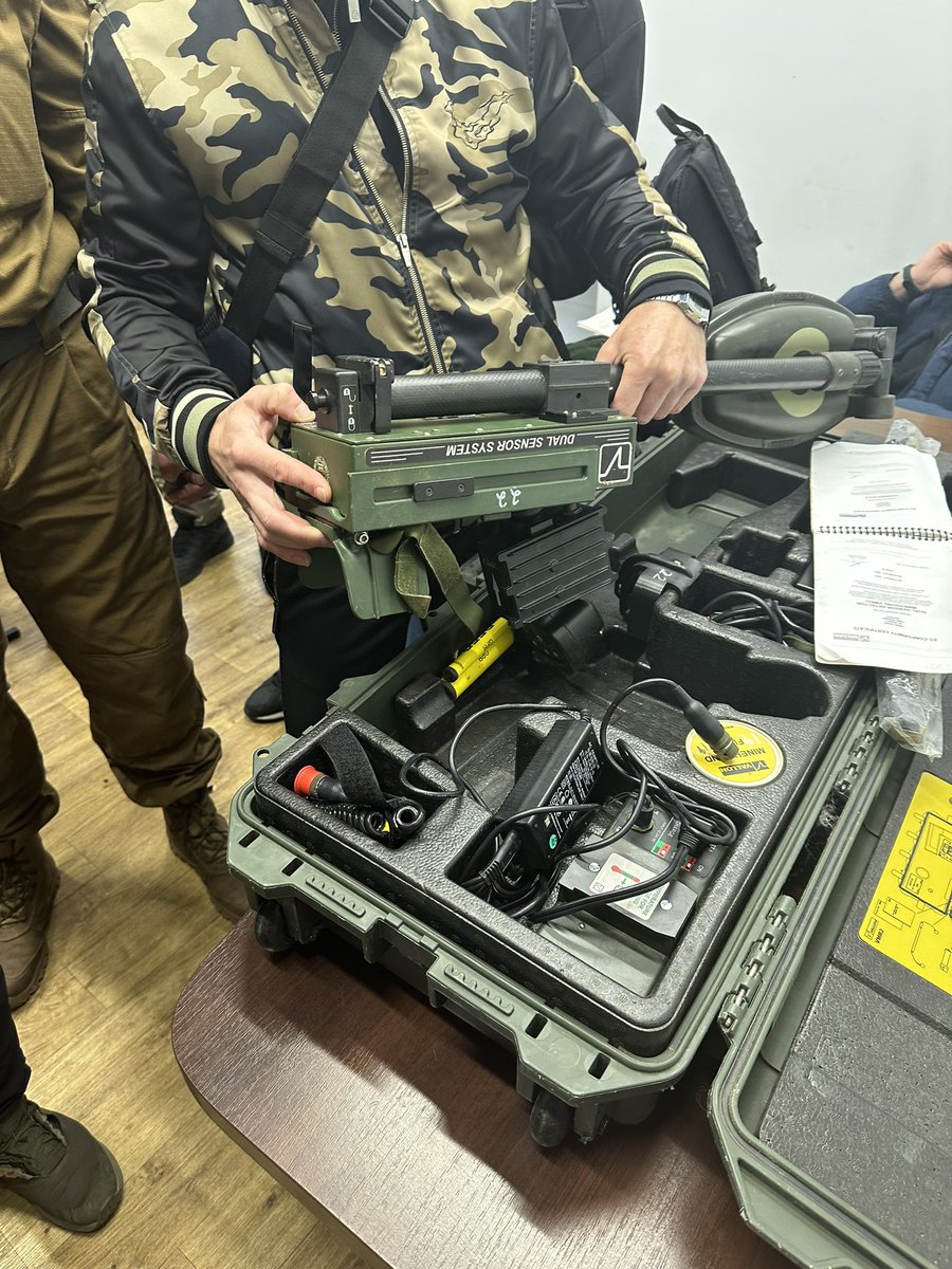 We are really happy to get ground-penetrating radar (GPR) into the hands of Ukrainian deminers. 

These “Minehound” detectors are dual-sensor detectors that utilize metal detection and GPR, so not only will they detect metal mines and UXO, but also low/no-metal targets. 

The