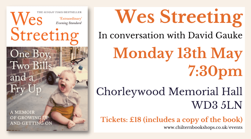 We can't wait to welcome MP and Shadow Health & Social Care Secretary @wesstreeting to #Chorleywood on Monday 13th May! Wes will be discussing his fascinating memoir ONE BOY, TWO BILLS AND A FRY UP. Snap up your tickets before we sell out! chilternbookshops.co.uk/event/an-eveni…