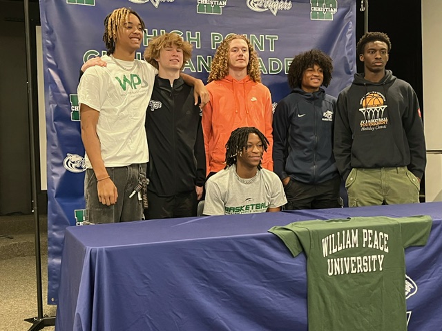 Congratulations to 2024 Isaiah Sanders on his college signing to William Peace University!