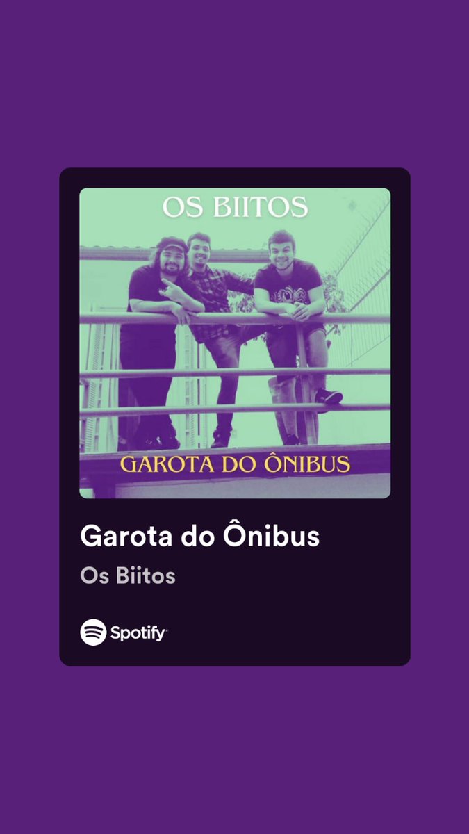 Sábado 21/04 tivemos o relançamento de 'Garota do Ônibus' dos Os Biitos no Spotify. O som é um dos carro-chefes do nosso sétimo disco 'Zoeira Suave 10 Anos' (2015). Bora curtir lá esse ieieiê crocante 🤘💿