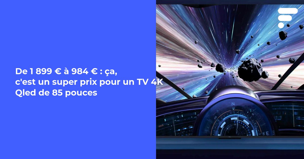 Une occasion d'avoir un grand TV Qled à prix réduit 🔥 #BonPlan
👉 l.frandroid.com/5HU