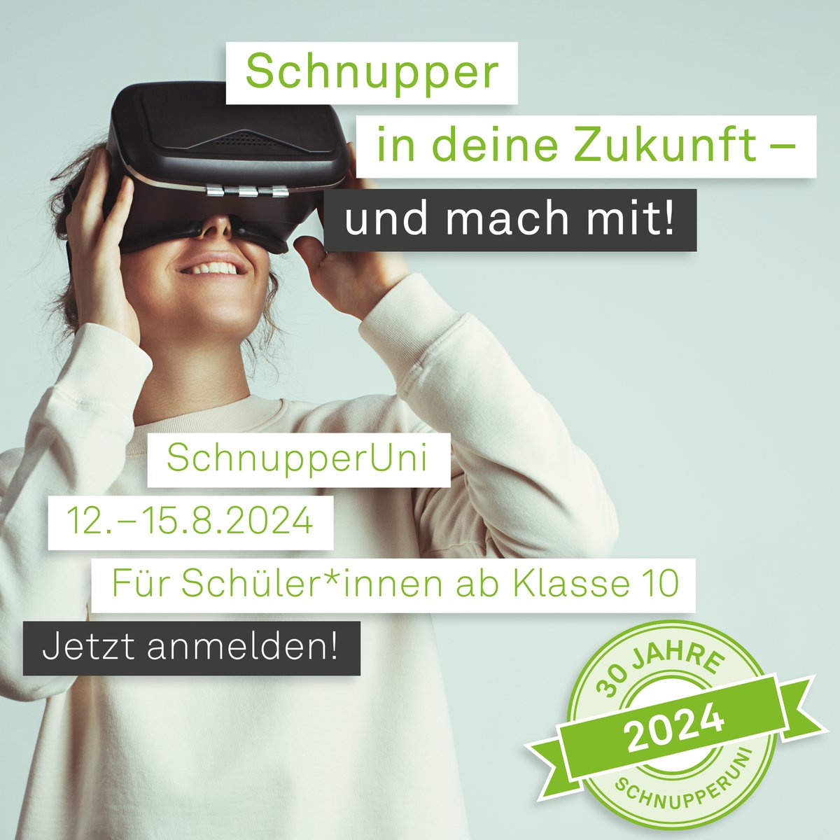 Bei der SchnupperUni ins Studium reinschnuppern: Schüler*innen ab der 10. Klasse können Vorlesungen oder Workshops besuchen, bei Live-Experimenten und Übungen mitmachen sowie Studierende und Dozent*innen kennenlernen. Die Anmeldung ist ab sofort möglich. tu-dortmund.de/studieninteres…