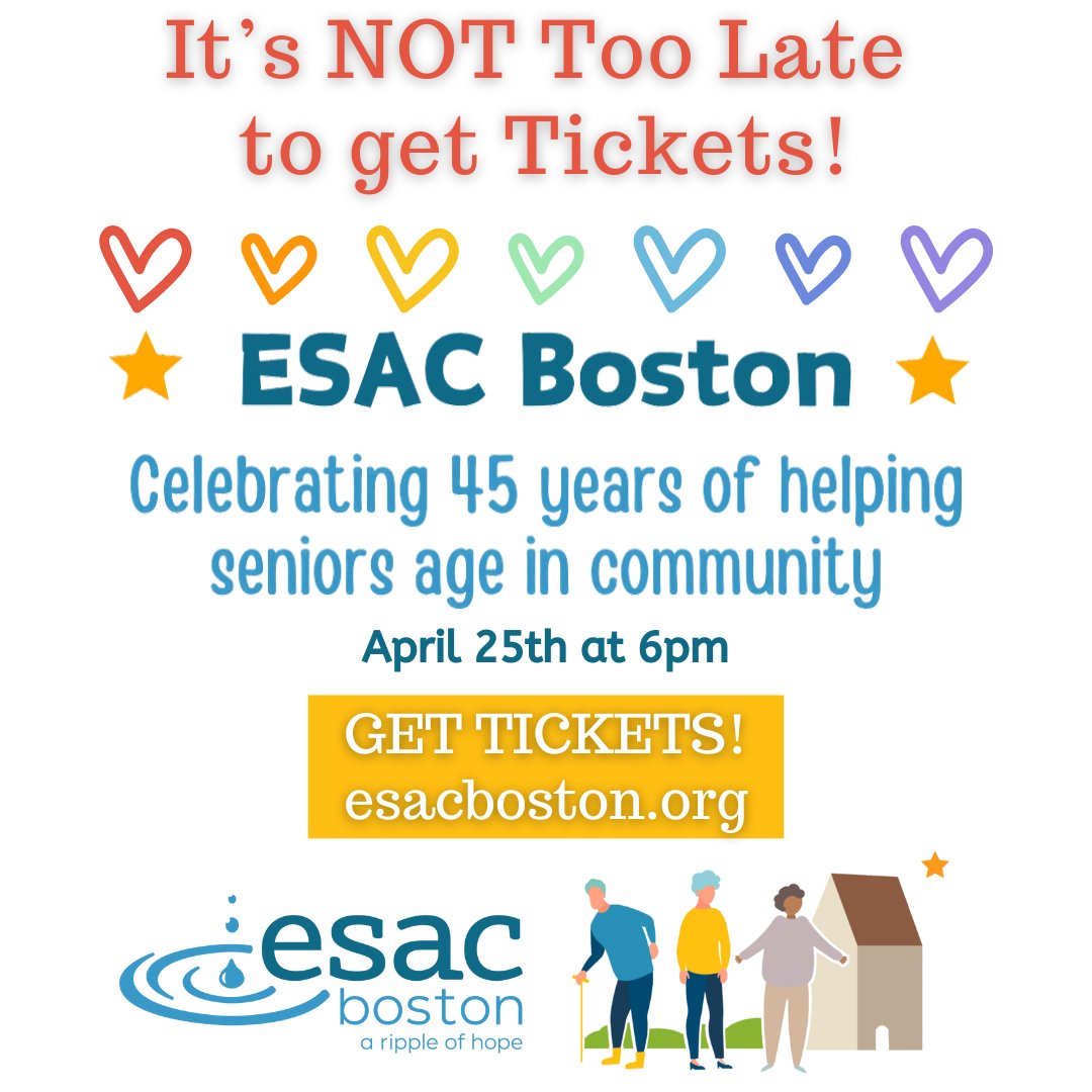 ESACBoston's tweet image. Celebrate 45 years with us this Thursday at 6pm at the Venezia Waterfront Restaurant &amp;amp; Ballroom! It's not too late to get your tickets BUT don't wait too long, they are selling out fast.  

Visit 👉🏾  esacboston.org/celebrating-45…