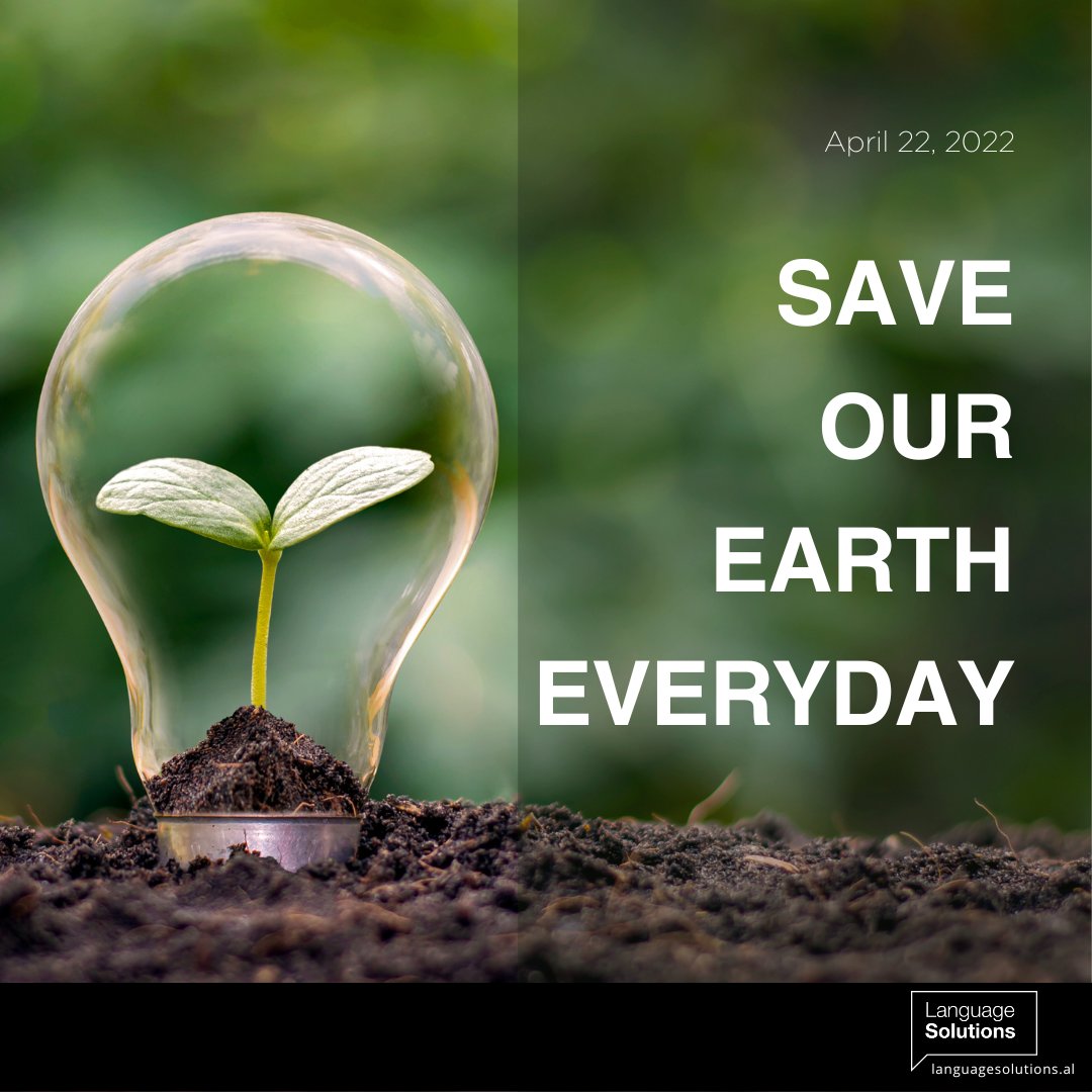 Happy Earth Day! At Language Solutions, we're committed to making every day Earth Day. From reducing waste to conserving energy, sustainability is at the heart of everything we do. Let's protect and preserve our beautiful planet for generations to come.🌎💙 #EarthDay #GreenOffice