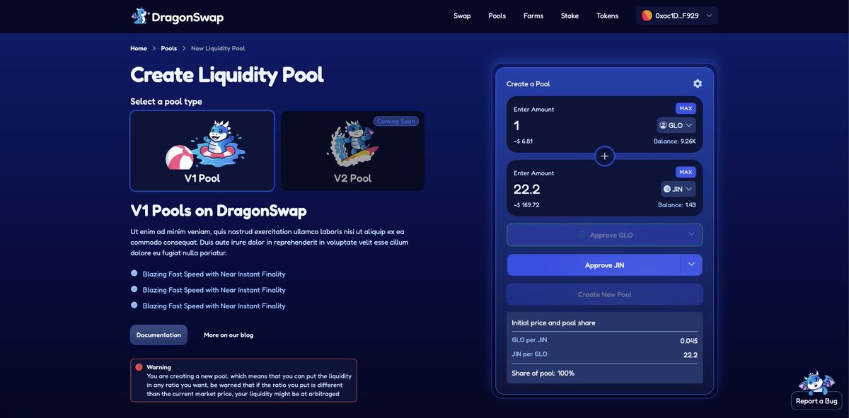 Our Pools page has a fresh new look! wen concentrated liquidity? 👀