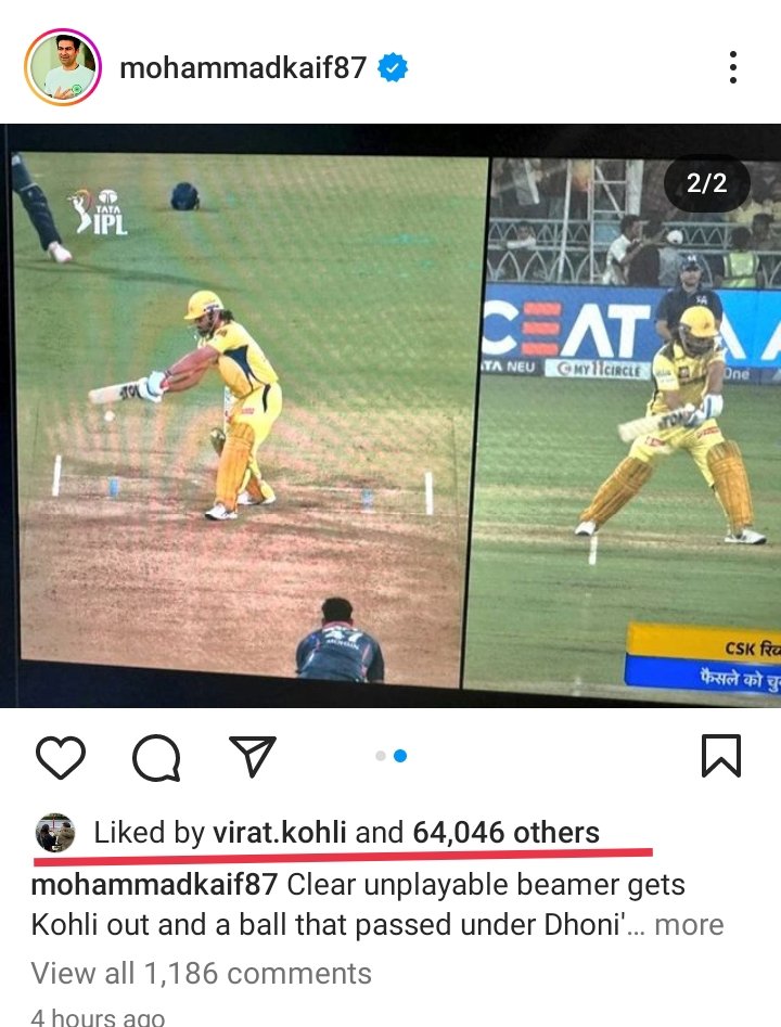 Virat Kohli liked Mohd. Kaif's Instgram Post which is against MS Dhoni. It shows how much he is jealous of MS Dhoni's success.