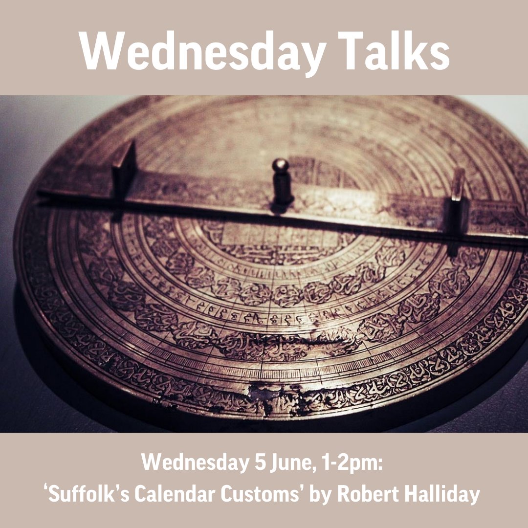 On Wednesday 5 June at 1pm, local historian Robert Halliday will be sharing information about the annual celebrations we have in Suffolk every year. For more info & to book your free place, please visit bit.ly/3uGocj0 or enquire at the library.