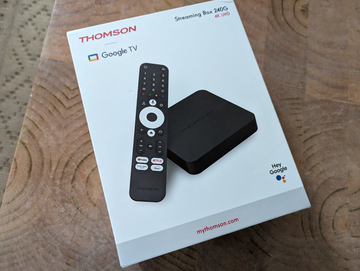 SamyGeekTest's tweet image. Le boitier Google TV @Thomson_FRA 240G est arrivé à la maison. Je vous parle très vite de son installation, ses possibilités et ses performances sur @GeekTestBlog 🤩