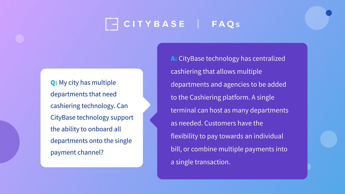 💡CityBase FAQ 💡

Learn more about our cashiering technology here: thecitybase.com/products/cashi…