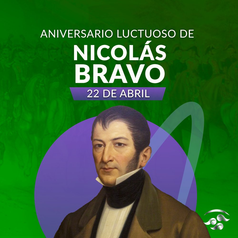🗓️#NicolásBravo fue uno de los pocos personajes históricos que estuvo presente desde el inicio del movimiento independentista en 1810, hasta su consumación en 1821🇲🇽¡Hoy recordamos su legado!📜